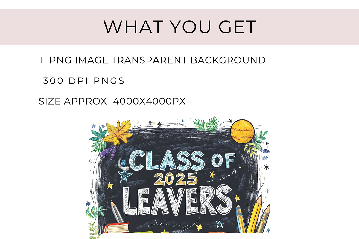 Class of 2025 Leavers Chalkboard, an Illustration by Anca Digital Vibe (Photo 2 of 4)