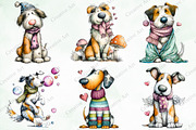 Valentine Quirky Dog Clipart Bundle, an Illustration by Creative Art (Thumbnail 6 of 10)