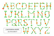 California Poppy Alphabet, an Object Graphic by byherline (Thumbnail 1 of 2)