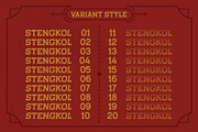 Stengkol, a Sans Serif Font by ViactionType (Thumbnail 5 of 10)