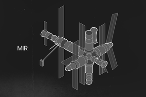 MIR Space Station Vector