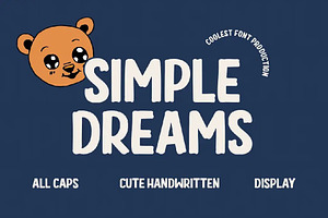 Simple Dream – Cute Handwritten Font