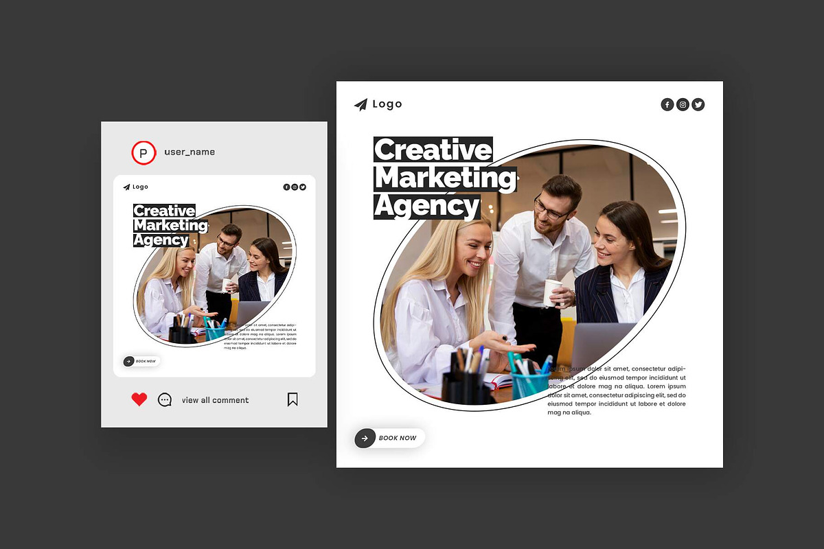 Agency Social Media Posts Bundle, a Social Media Template by Saman Osama (Photo 10 of 11)