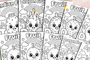 Fruit Coloring Book for Kids 30 Page, an Education Illustration by Mohammad Sarfaraz (Thumbnail 1 of 3)