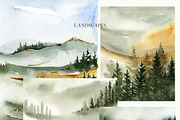 Vintage Forest Watercolor Collection, an Object Illustration by ArtMaslyana (Thumbnail 13 of 15)