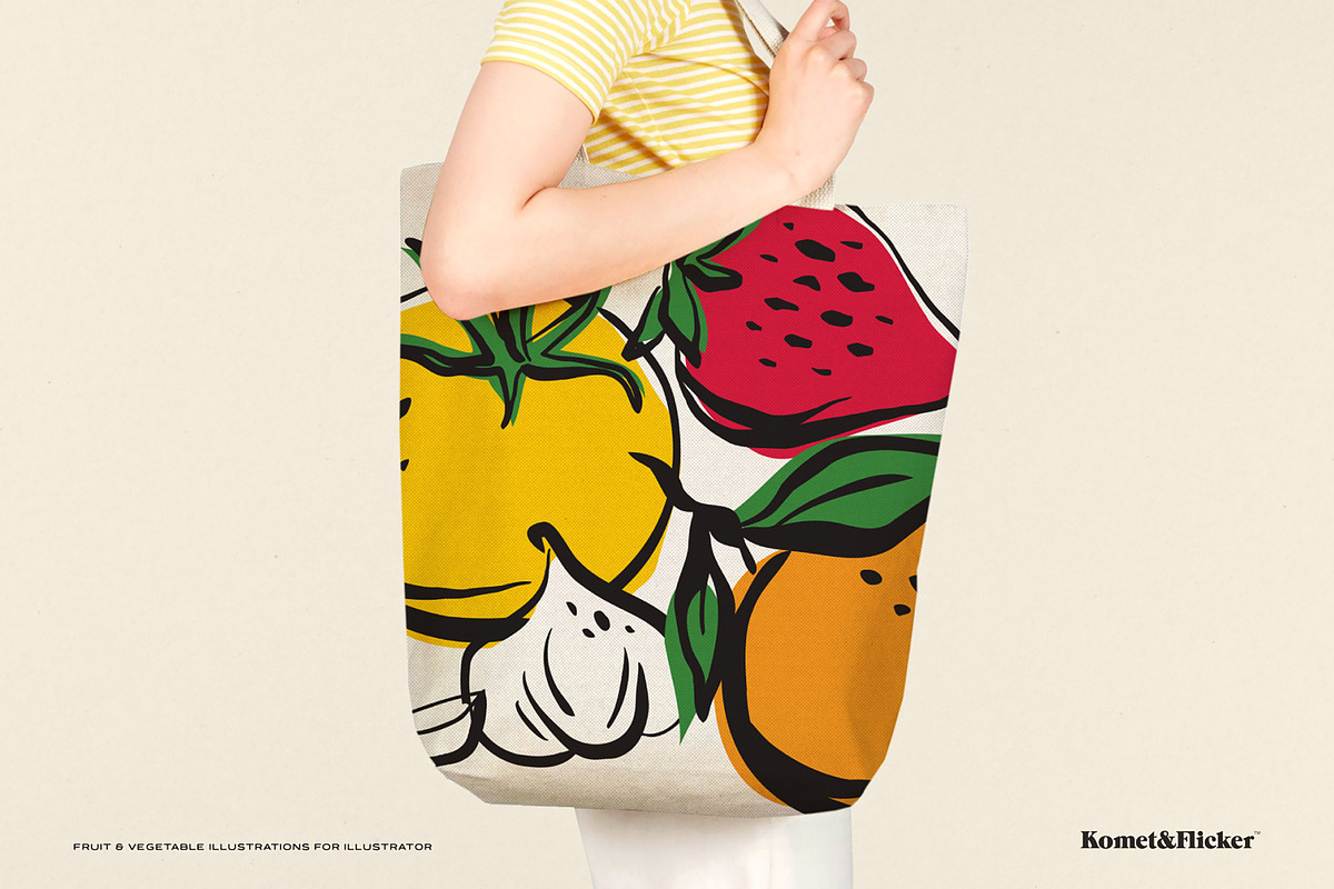 Fruit & Vegetable Illustrations, a Food Illustration by Komet & Flicker (Photo 9 of 10)