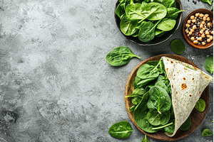 Healthy Plant-Based Wrap with, a Food & Drink Photo by Rodica Ciorba