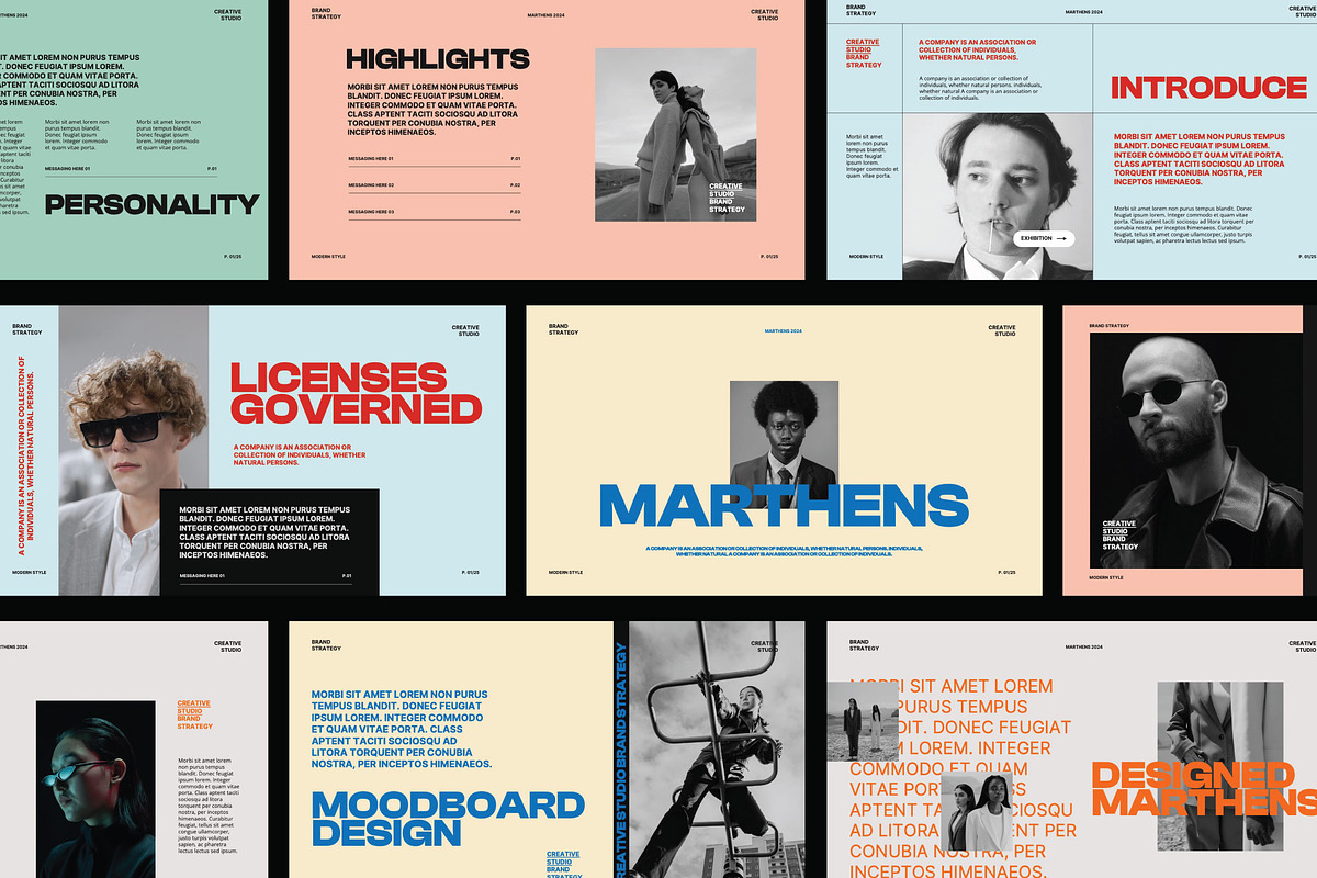 Marthens - Brand Strategy PowerPoint, a Presentation Template by Creatorism (Photo 1 of 10)