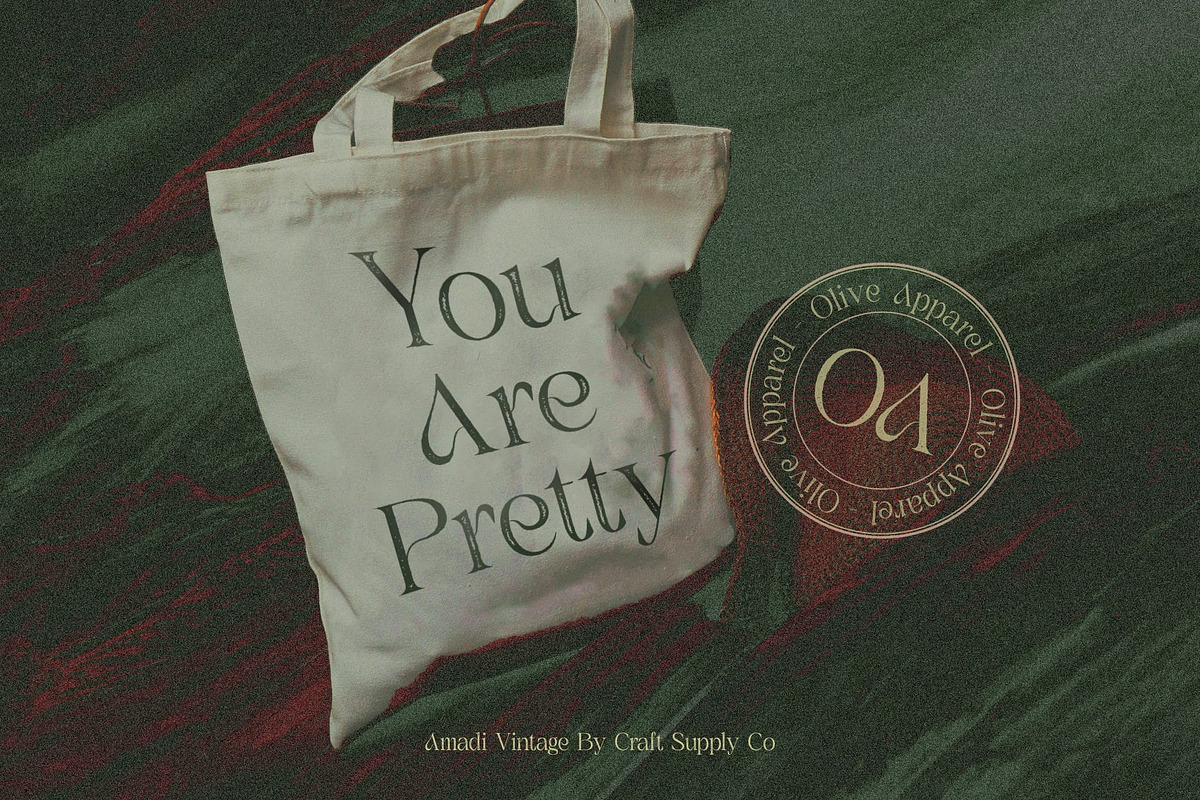 Amadi Vintage, a Serif Font by Craft Supply Co. (Photo 6 of 8)