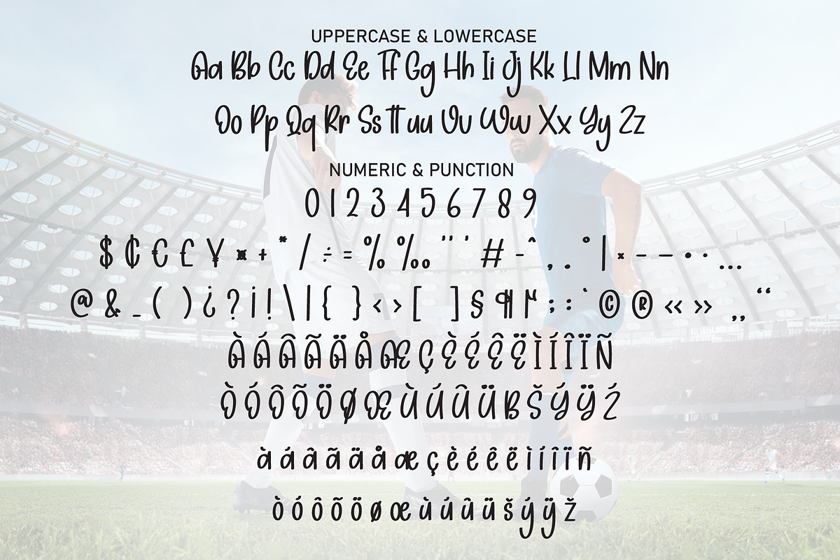Football Match | Script Font, a Script Font by Scratchones (Photo 7 of 8)