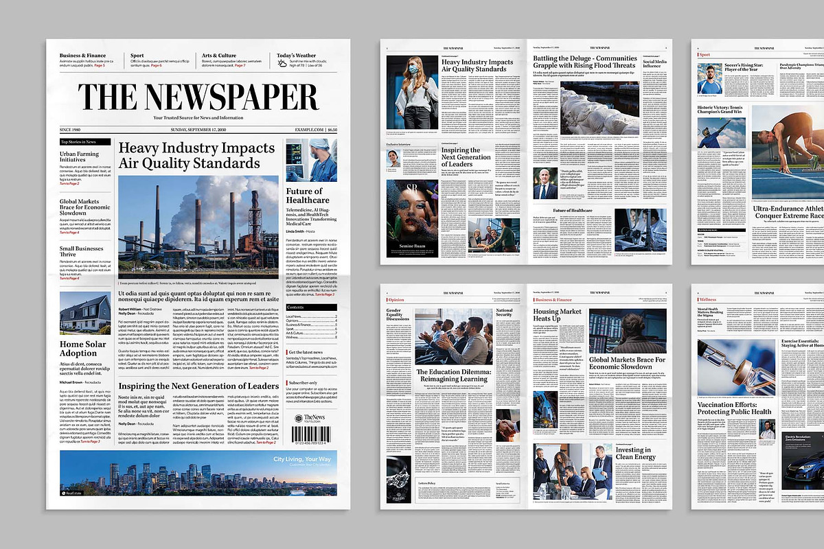 Classic Newspaper Template, a Magazine Template by BrandPacks (Photo 7 of 7)