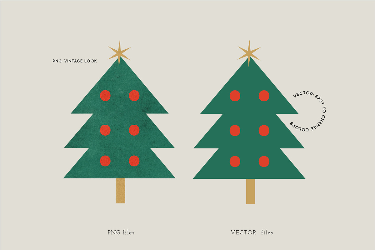 Very Merry Christmas Illustrations, a Seasonal Illustration by All This Concept (Photo 3 of 9)