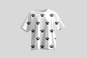 Seamless pattern with paw silhouette, a Pattern Graphic by Viktorijareut (Thumbnail 5 of 5)