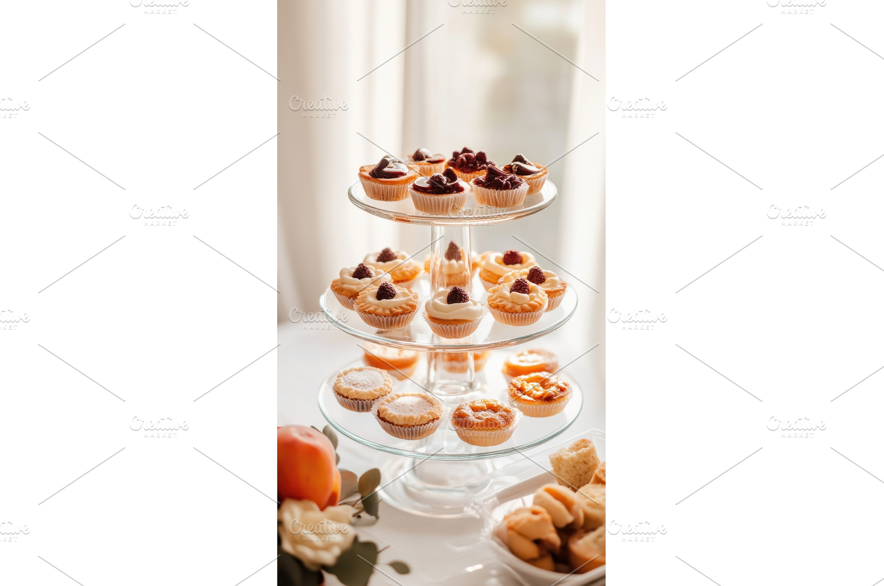Assorted pastry dessert display, a Food & Drink Photo by Beautiful things