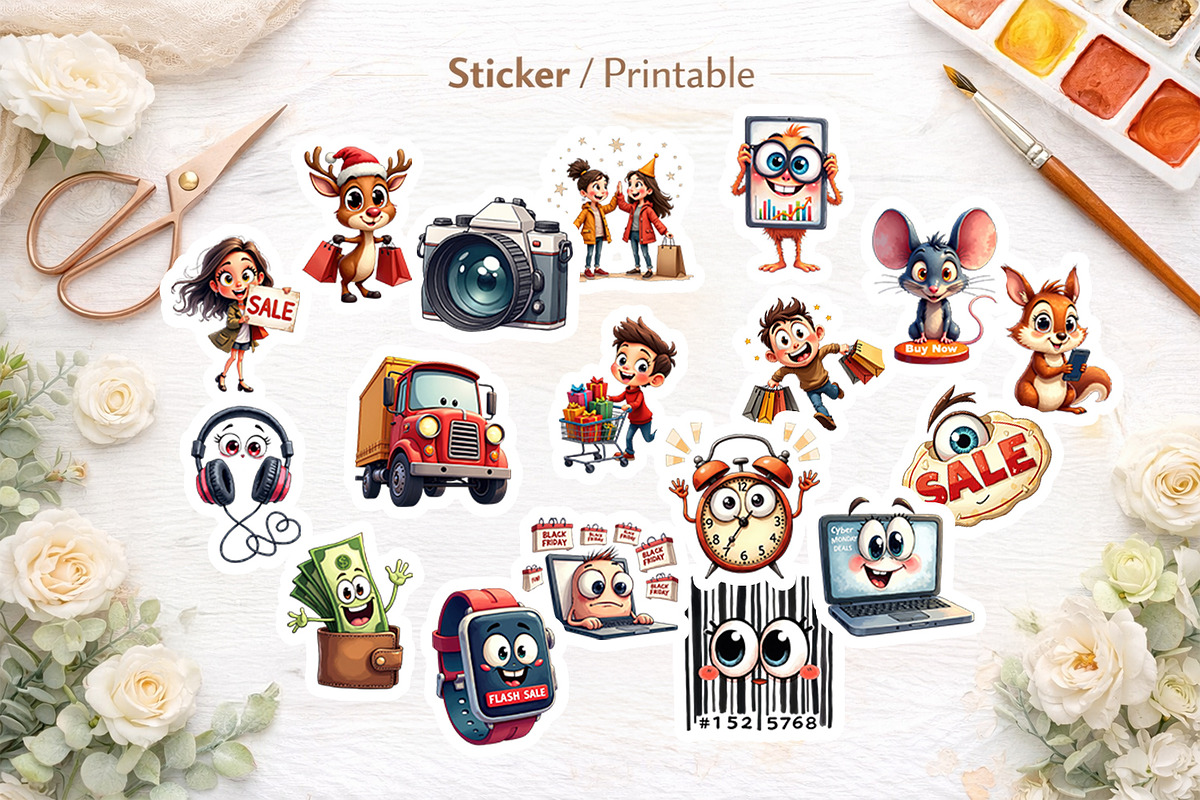 Cyber Monday Big Eye Clipart, an Illustration by Artnoy (Photo 7 of 8)