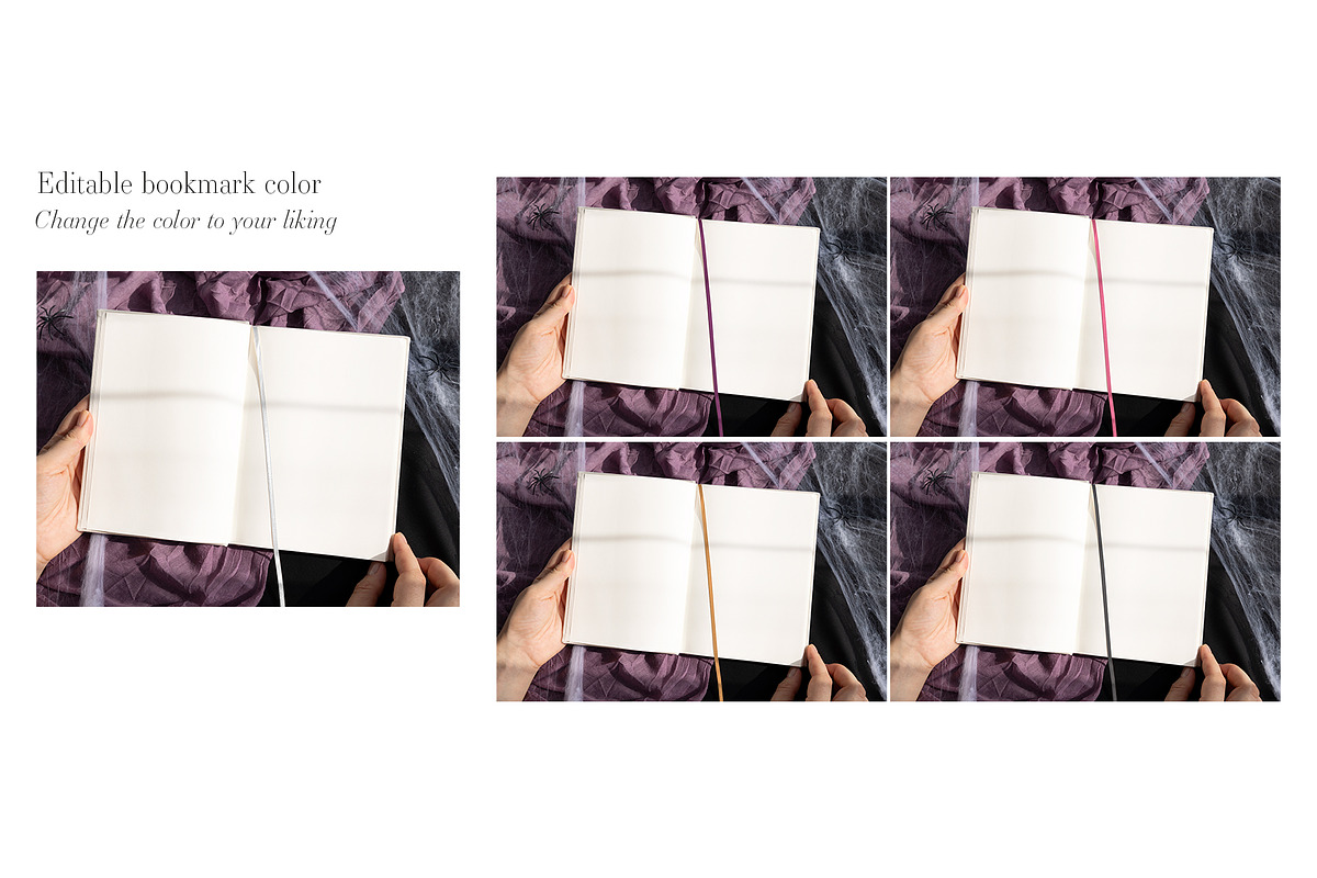 Halloween Journal Mockup Notebook, an Advertising Mockup by PawMockups (Photo 7 of 11)