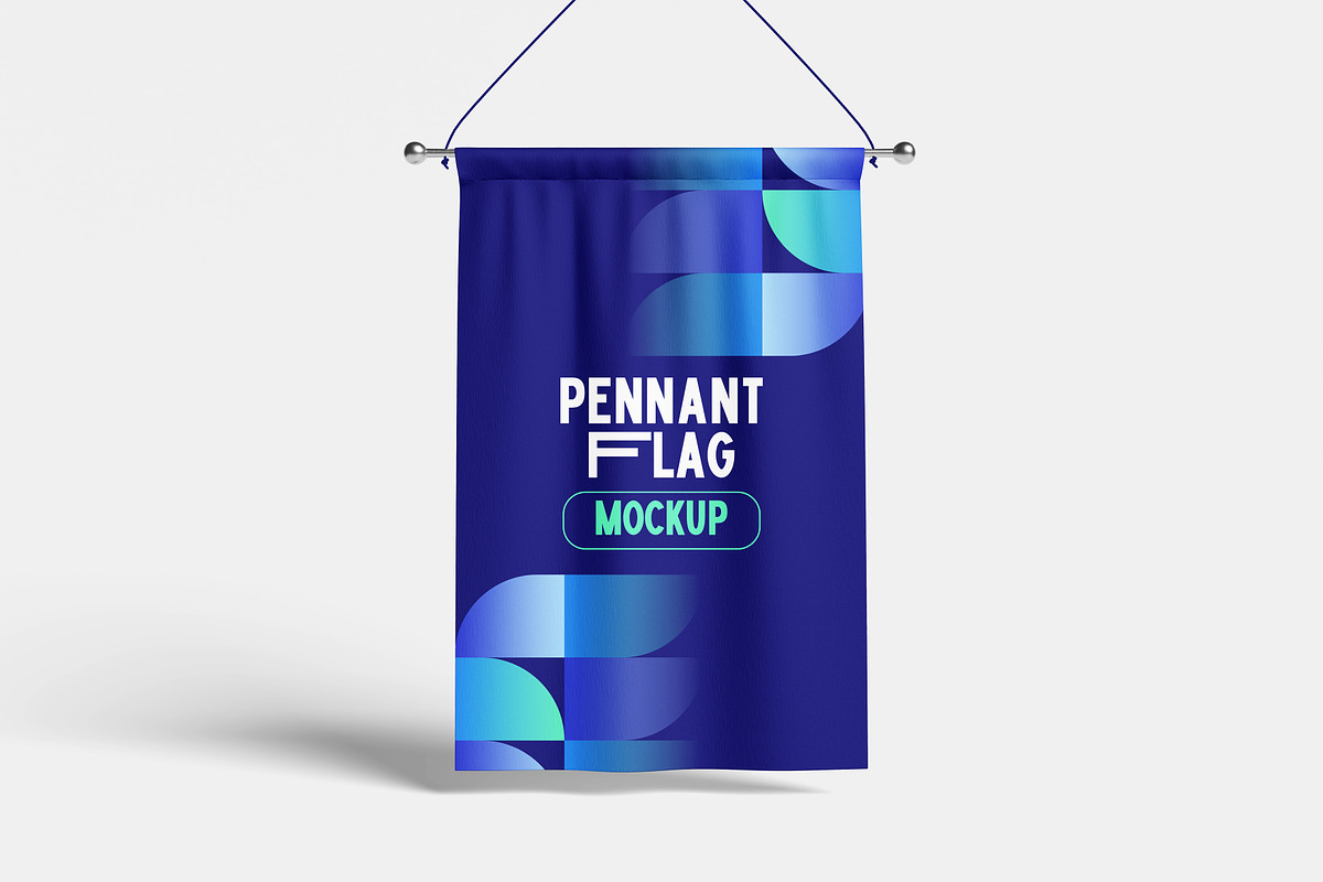 Pennant Flag Mockup, a Packaging Mockup by Hazzpro_Std (Photo 2 of 5)