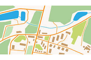 City map image, a Transportation Illustration by SkyVectors