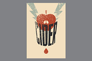 Apple Cider grunge vector poster set, a Food Illustration by PoPaShop (Thumbnail 6 of 6)