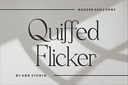 Quiffed Flicker, a Serif Font by And Studio (Thumbnail 1 of 16)
