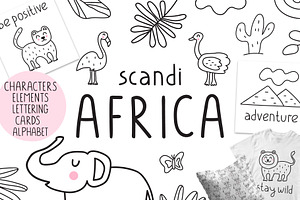 Scandi African animals for kids
