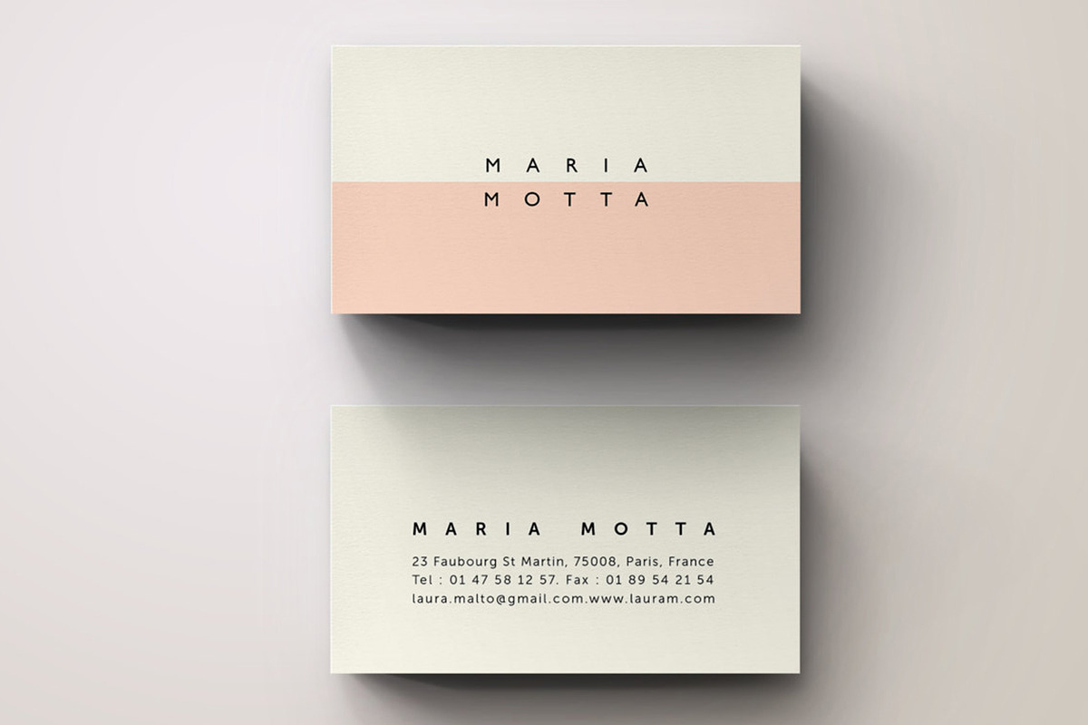 Pink Modern Business Card Template, a Business Card Template by Blank Studio