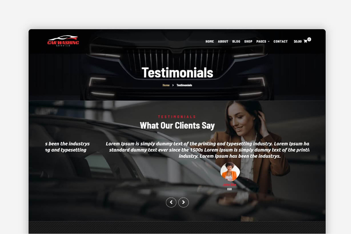 car wash WordPress theme, a WordPress Template by Your Theme Shop (Photo 6 of 9)