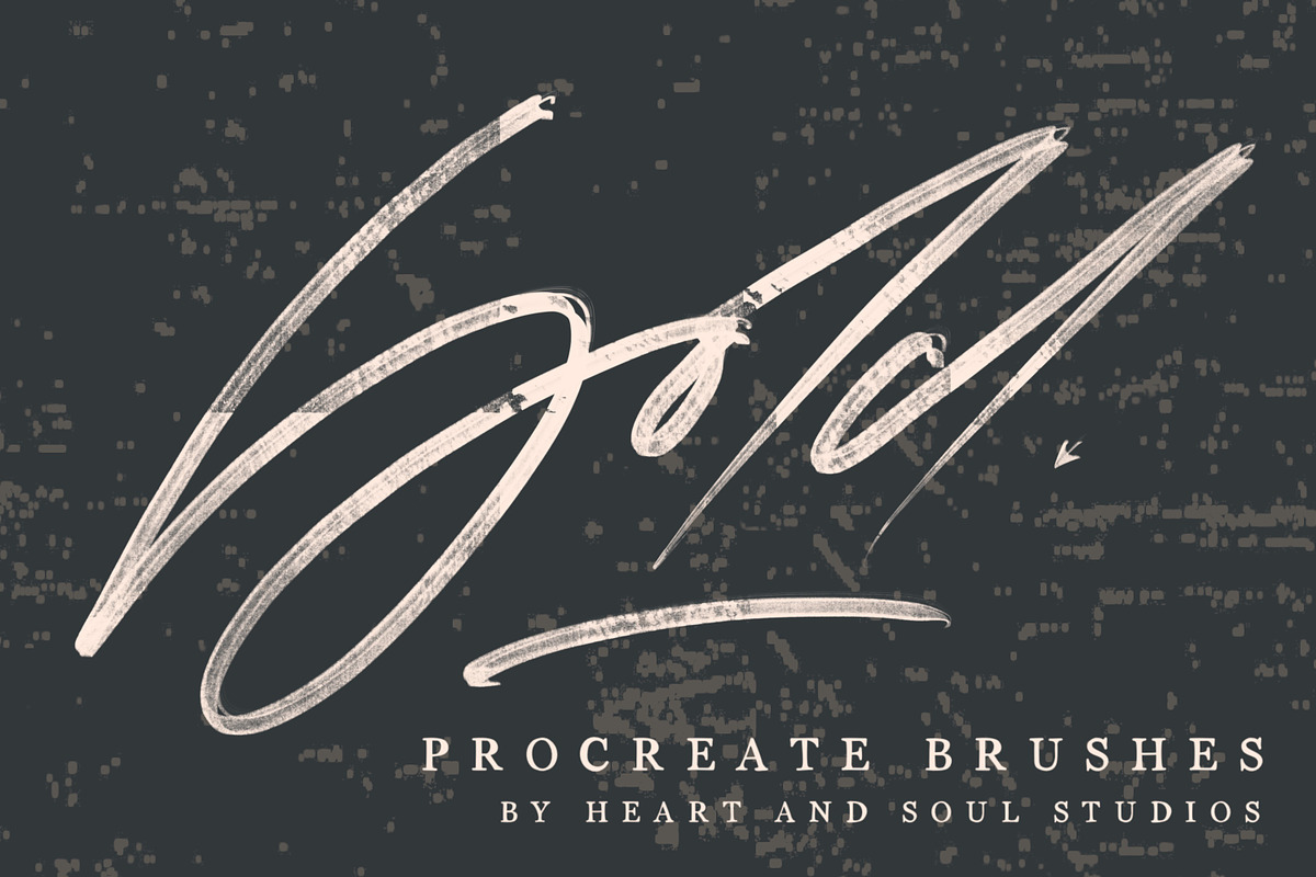 Bold | Procreate Brushes, a Brush Add-On by Heart + Soul Studios (Photo 1 of 11)