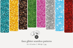 80 faux glitter seamless pattern, a Pattern Graphic by Poppy Lane Studio