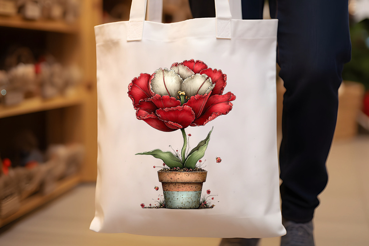 Whimsical Spring Hibiscus Flowers, an Illustration by Designworld (Photo 4 of 7)