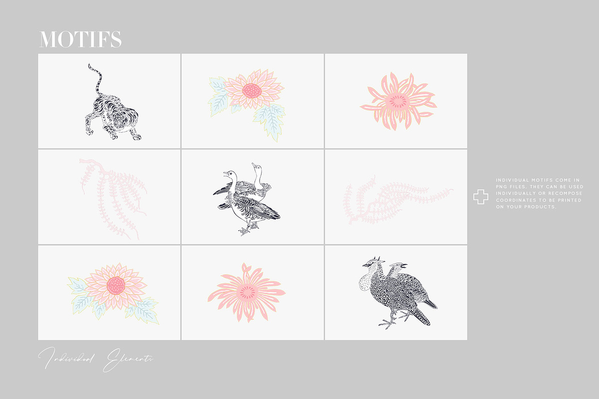Kento Vector Prints & Motifs, a Pattern Graphic by Pink Linen (Photo 6 of 12)