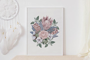 Wedding Protea Flowers Cotton Roses, an Illustration by PawGraphic (Thumbnail 9 of 10)