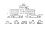 Various cars industry, an Outline Icon by Vladimir Vihrev (Thumbnail 5 of 7)