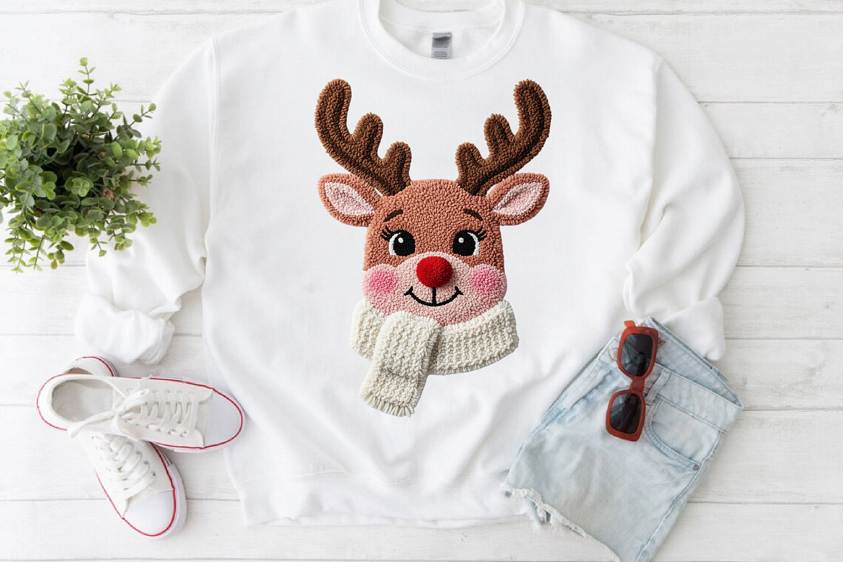 Yarn Crochet Reindeer  Png, an Illustration by Craft Nest (Photo 4 of 5)