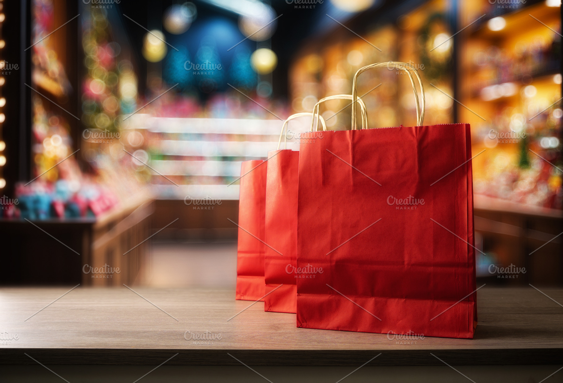 Shopping in store with bags in toy and candy store, a Holiday Photo by Davizro's Market