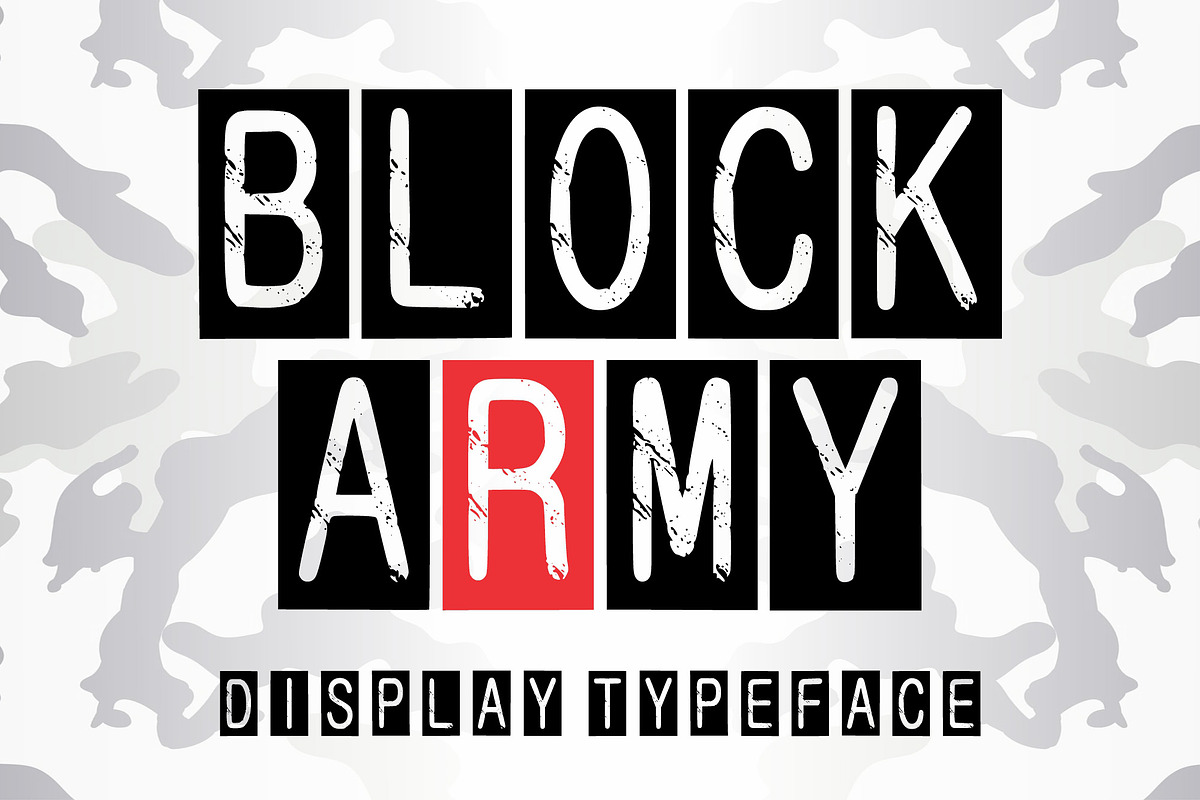 Block Army, a Font by Limited.studio (Photo 1 of 5)