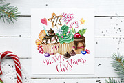 Watercolor Christmas Sweets Clipart, an Illustration by SimpleWishesArt (Thumbnail 5 of 7)