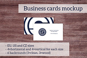 Business cards mockup, a Print Template by OOS Design (Thumbnail 1 of 8)