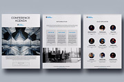Conference Agenda Canva Template, a Brochure Template by 3.14&Co (Thumbnail 2 of 5)