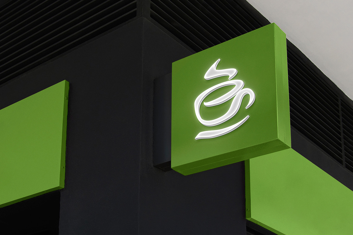 Logo Mockup 3D Sign Fast Food, a Product Mockup by Asylab (Photo 4 of 5)