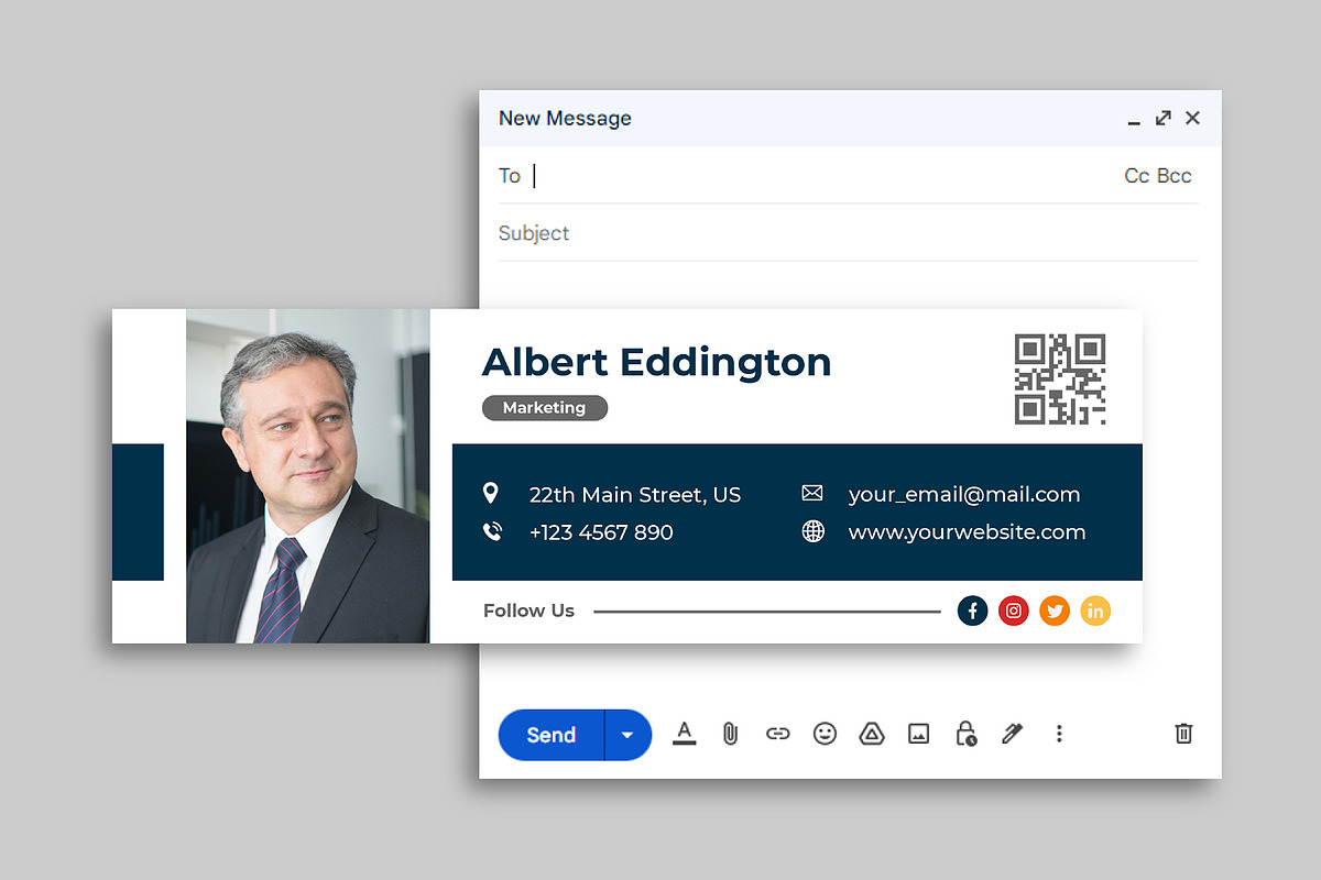 Email Newsletter & Email Signature, an Email Template by TemplArt (Photo 3 of 3)