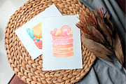 Boho Cakes Watercolor Set, an Illustration by Art Dari Autumn (Thumbnail 3 of 13)
