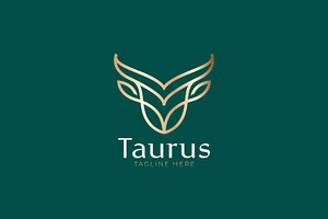 Abstract Elegant Bull Logo Taurus, a Branding & Logo Template by Signatoro
