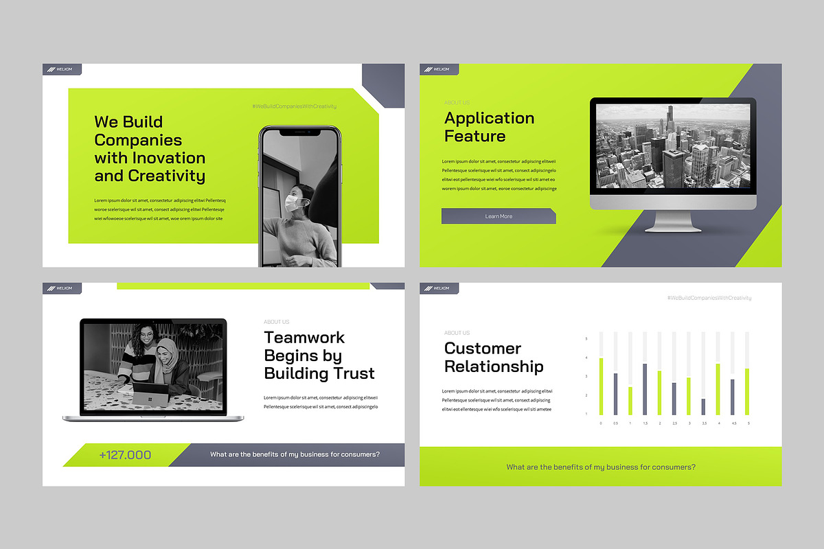 Business Model Canvas Powerpoint, a Presentation Template by rgbryand
