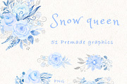 Snow queen, a Decorative Illustration by heyiamalice (Thumbnail 2 of 13)