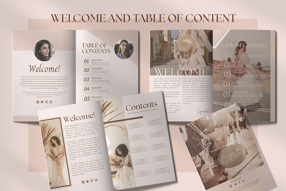 Elegant Workbook Template CANVA, a Marketing Template by graphypix (Photo 4 of 13)