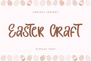 Easter Craft | Display Font
