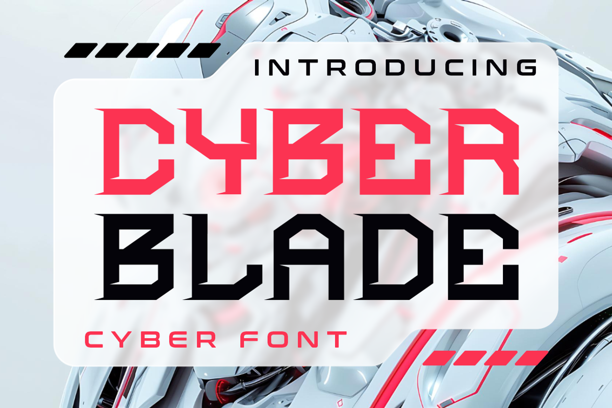 Cyber Blade Scifi Futuristic Font, a Font by PutraCetol Studio (Photo 1 of 5)