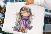 Whimsical summer girls clipart, an Illustration by SinaCreation (Thumbnail 8 of 8)