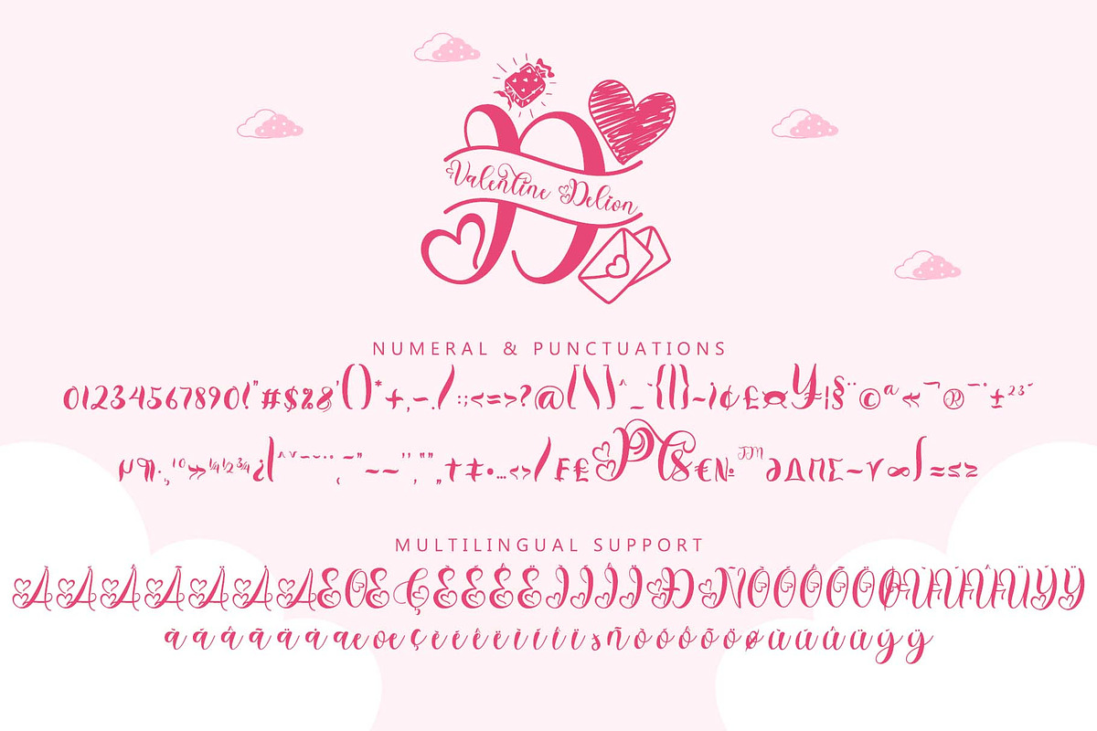 Valentine Delion Monogram, a Handwritten Font by Yoga Letter (Photo 5 of 6)